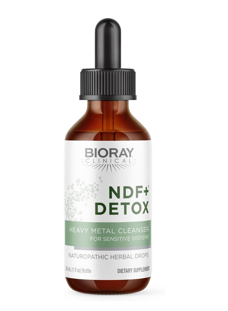NDF Plus السريري - 1 أونصة سائلة - يزيل السموم بشكل طبيعي من الجسم - غير معدل وراثيًا، نباتي، خالي من الغلوتين