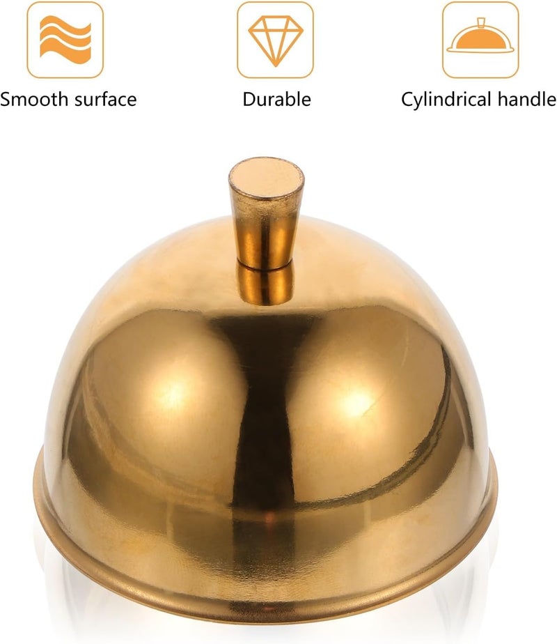 Healeved Stainless Steel 304 Dessert Protective Cover Mini round Food Dust Cover for Home Kitchen Serving and Food Preservation - Image 3