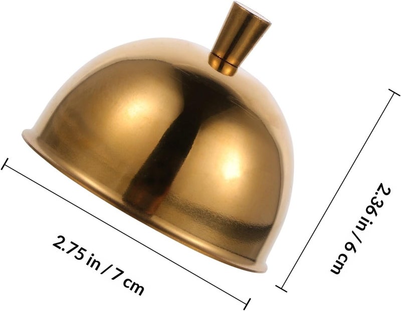 Healeved Stainless Steel 304 Dessert Protective Cover Mini round Food Dust Cover for Home Kitchen Serving and Food Preservation - Image 2