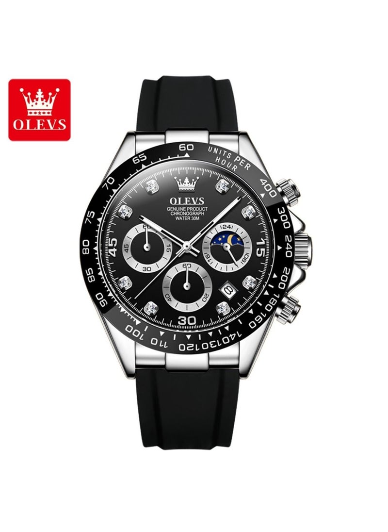 OLEVS - Men's Analog Mechanical Self-Winding Watch Resin Strap - Image 1