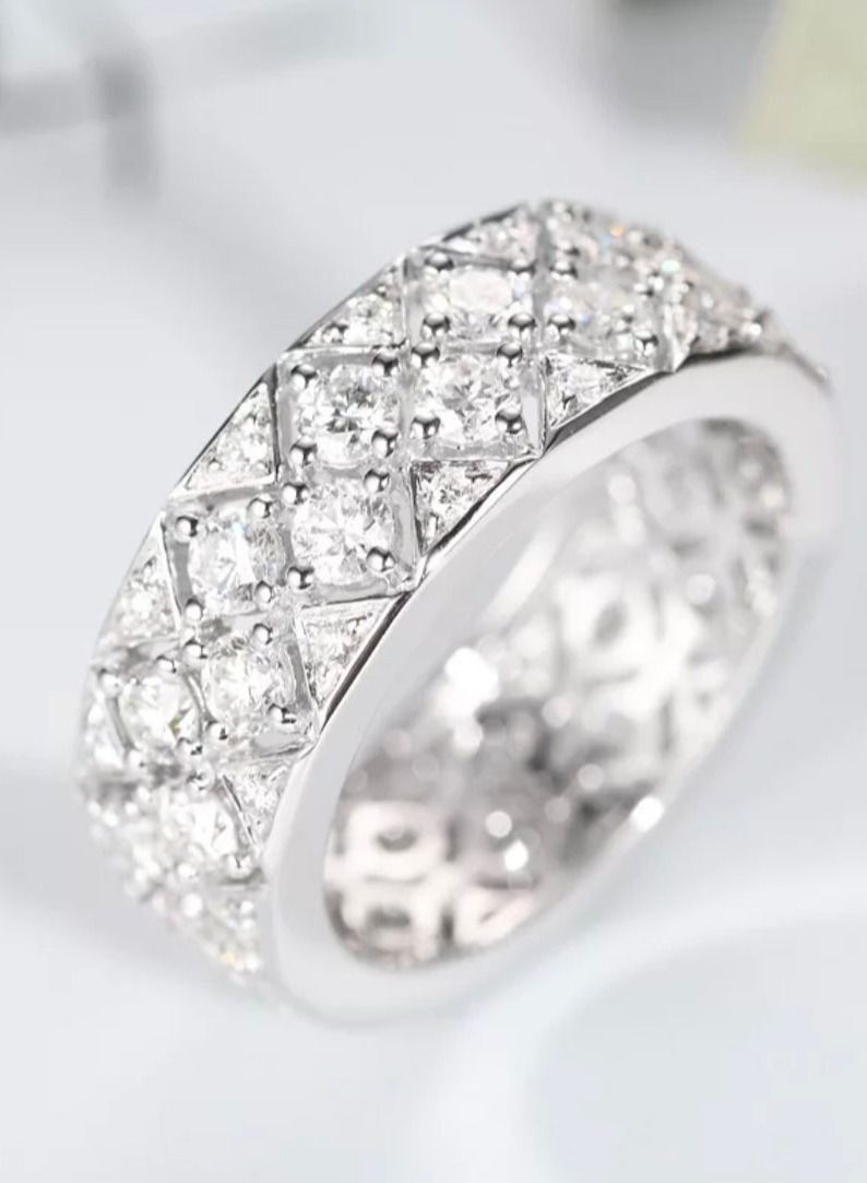 استراتيجية خاتم من الفضة الإسترليني عيار 925 مرصع بحجر الزركونيا - Image 4