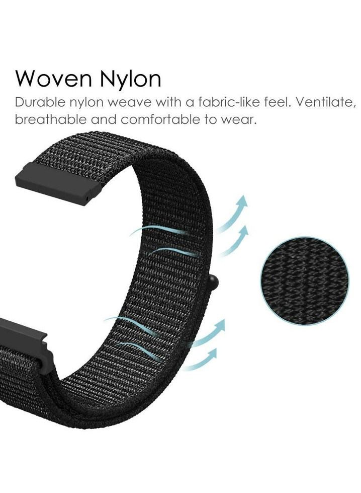 FITME Nylon loop Replacement Band For Garmin Forerunner 965 / Forerunner 955 / Forerunner 945 / Forerunner 935 / Forerunner 745 / Forerunner 255 / Epix 2 / Approach S70 / S62 / S60 - (22mm) - Image 5