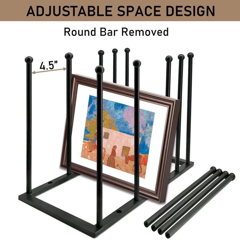 DBYANAN Art Storage Rack, Art Drying Rack, Art Canvas Organizer, Paint Display Rack Metal Easel Display Stands for Canvas Boards, Panels, Prints, Frames, Artworks, Gallery - Image 4