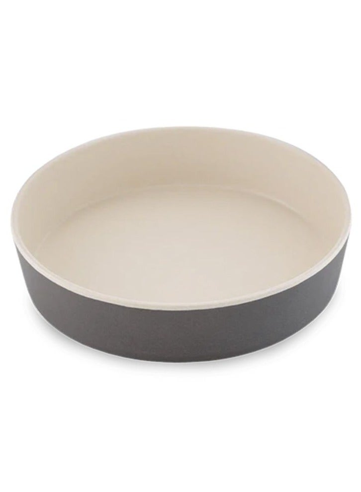 Beco Printed Bamboo Pet Bowl - Coastal Grey Small