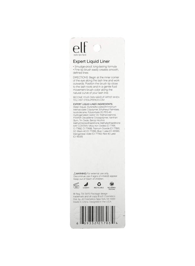 elf Liquid Eyeliner, High-pigment Liquid Eyeliner With Extra-Fine Brush Tip, Easy Glide Smudge-proof Formula, Midnight - Image 3