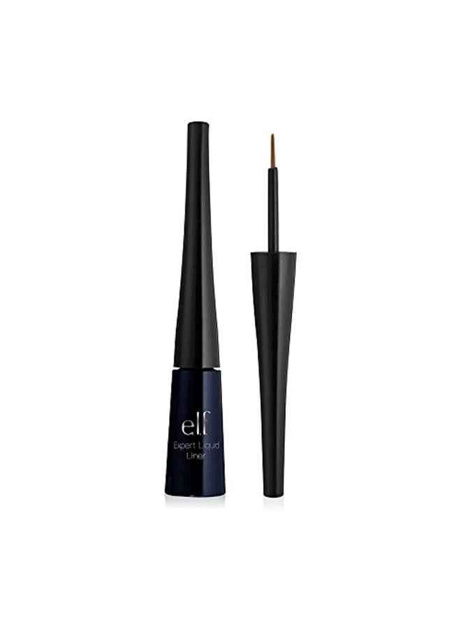 elf Liquid Eyeliner, High-pigment Liquid Eyeliner With Extra-Fine Brush Tip, Easy Glide Smudge-proof Formula, Midnight - Image 1