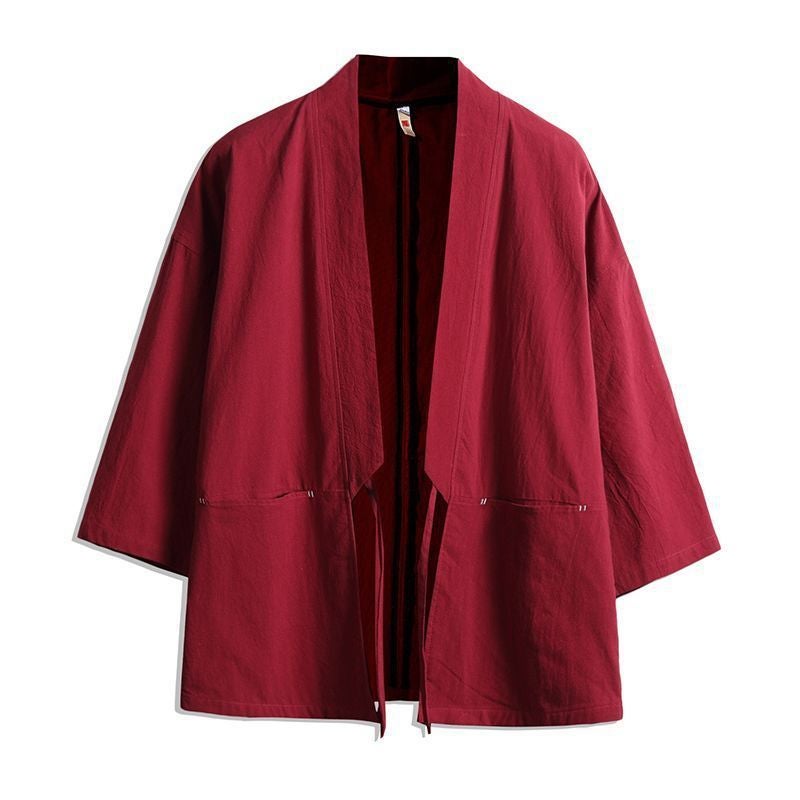 Chinese Style Mens Hanfu Outfit Red