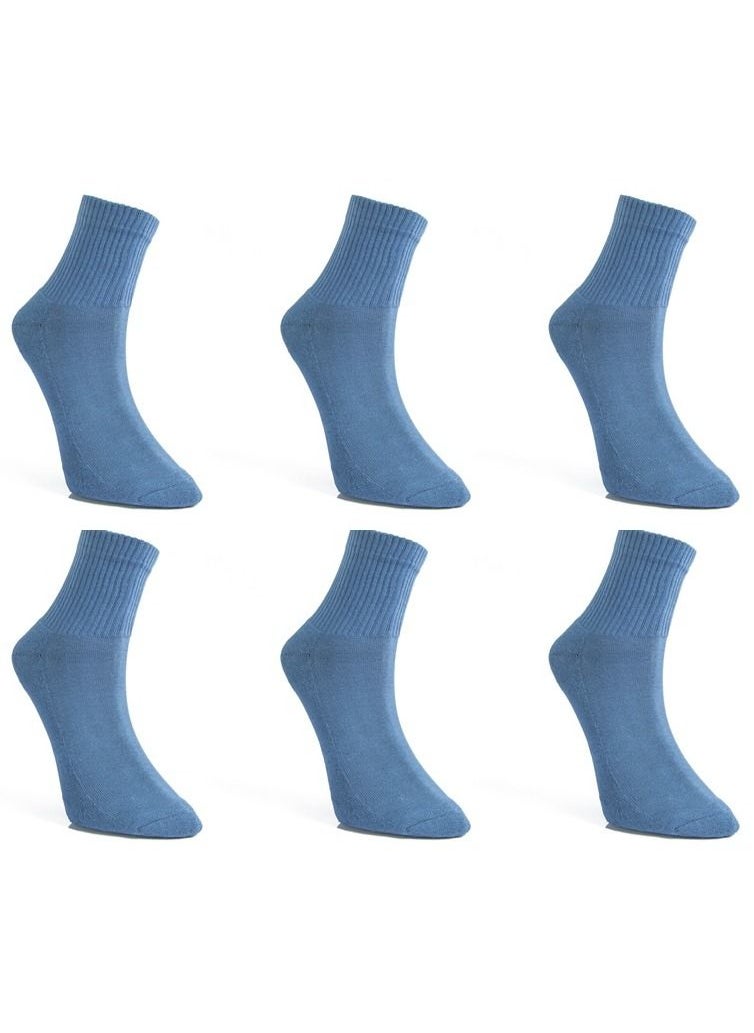 Maestro Maestro Tennis Bucket 6 Socks Blue-124 