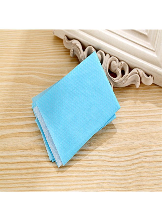 NIBEMINENT 10-Piece Disposable Sterile Toilet Seat Cover Blue 46.5 x 38.5centimeter - Image 2