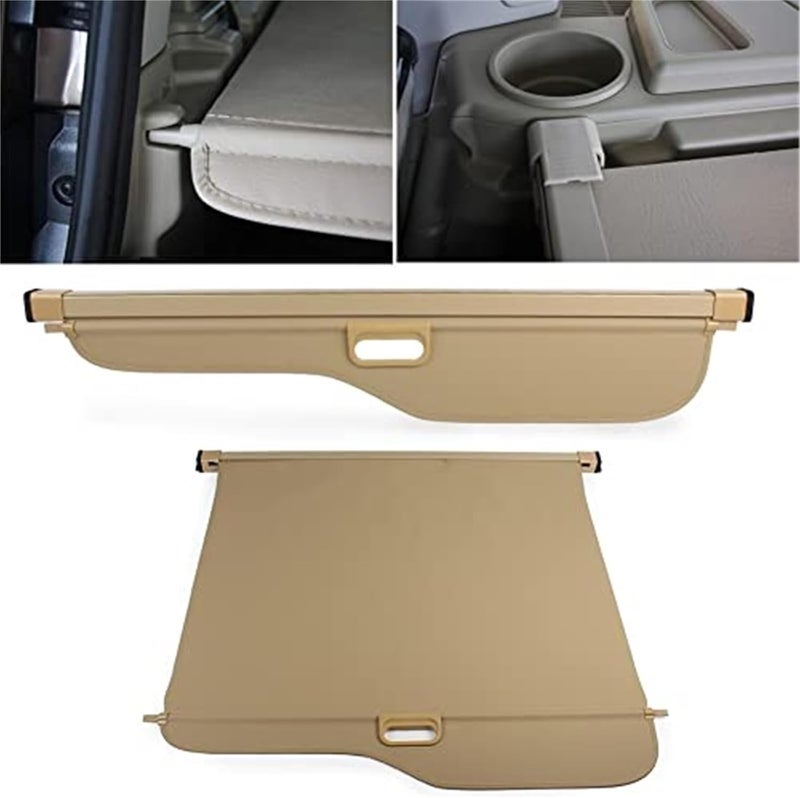 DEMULAX Beige Retractable Car Cargo Cover for Discovery 3/4 - Image 3