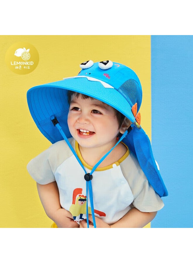 Lemonkid Children's Sun Protection Hat, Summer Baby Uv-resistant Sun Visor, Boys' Sun Hat, Girls' Parent-child Fisherman Hat - Image 1