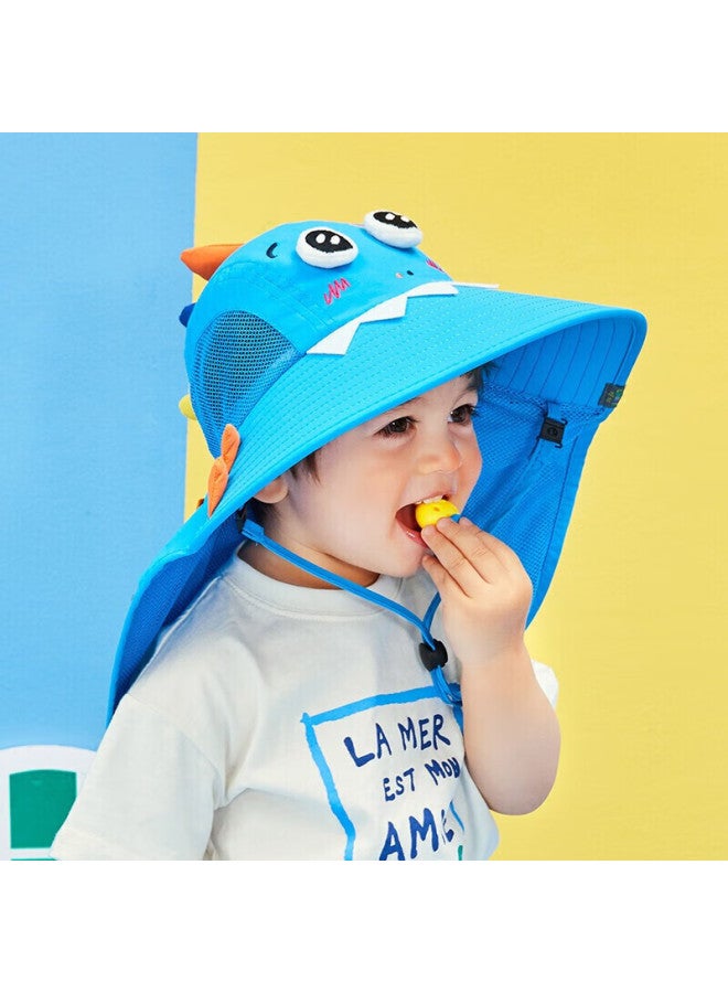 Lemonkid Children's Sun Protection Hat, Summer Baby Uv-resistant Sun Visor, Boys' Sun Hat, Girls' Parent-child Fisherman Hat - Image 4