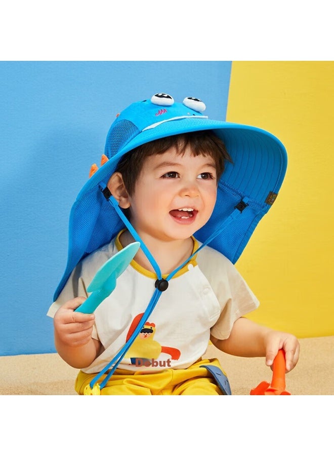 Lemonkid Children's Sun Protection Hat, Summer Baby Uv-resistant Sun Visor, Boys' Sun Hat, Girls' Parent-child Fisherman Hat - Image 2