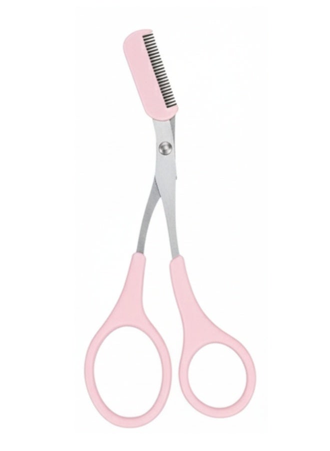 KIKI Stainless Steel Eyebrow and Beard Trimming Scissors with Built-In Comb – Professional Precision Tool for Men and Women for Eyebrow and Beard Shaping and Facial Hair Grooming – Durable, Ergonomic, Portable Design for Daily Home and Travel Use - Image 2