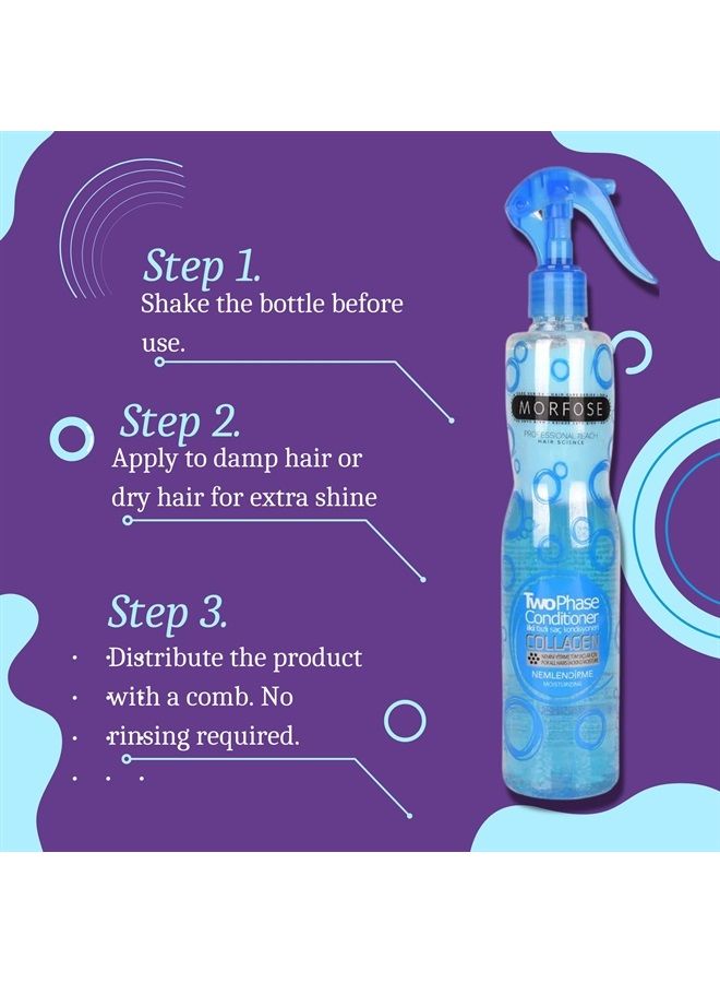 MORFOSE Professional Collagen Leave-In Conditioner, Heat Protectant for Hair, Heat Spray Protection for Hair, Detangler Spray, Protector Termico para Cabello, (large, 13.52 Fl Oz) - Image 5