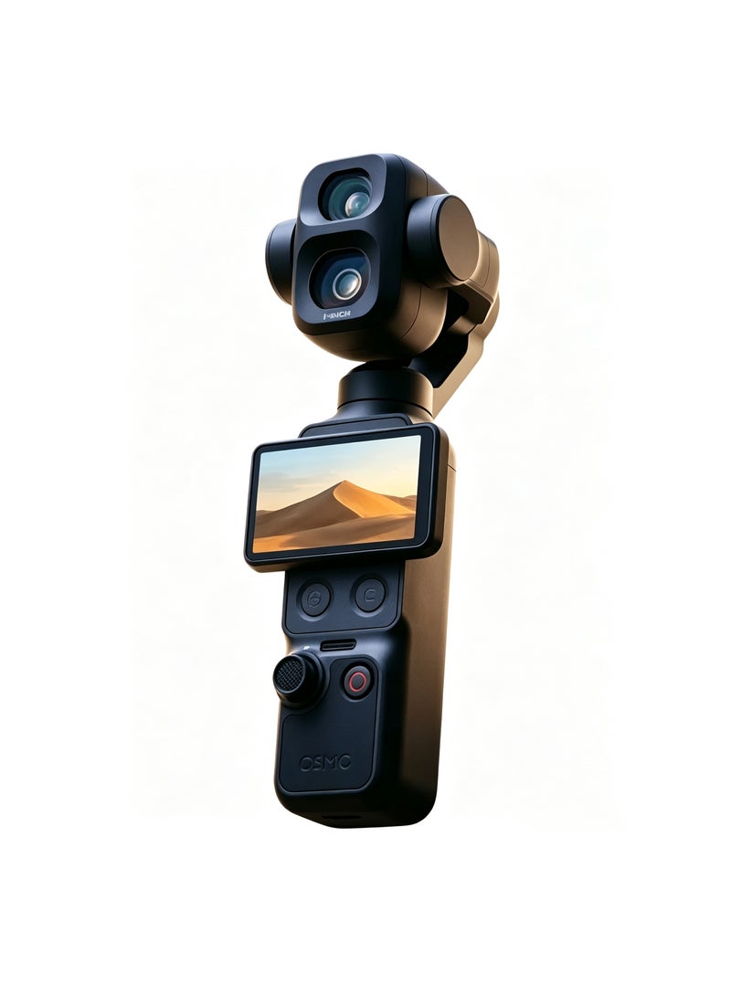 Dji World Dji Osmo Pocket 4P Vlog Creator Combo |Dual-Lens 3-Axis Pocket Gimbal Camera with DJI Mic Mini 2, Osmo FrameTap, 1-Inch CMOS, 60mm Tele Lens, 4K/240fps, ActiveTrack 8.0 - Image 2