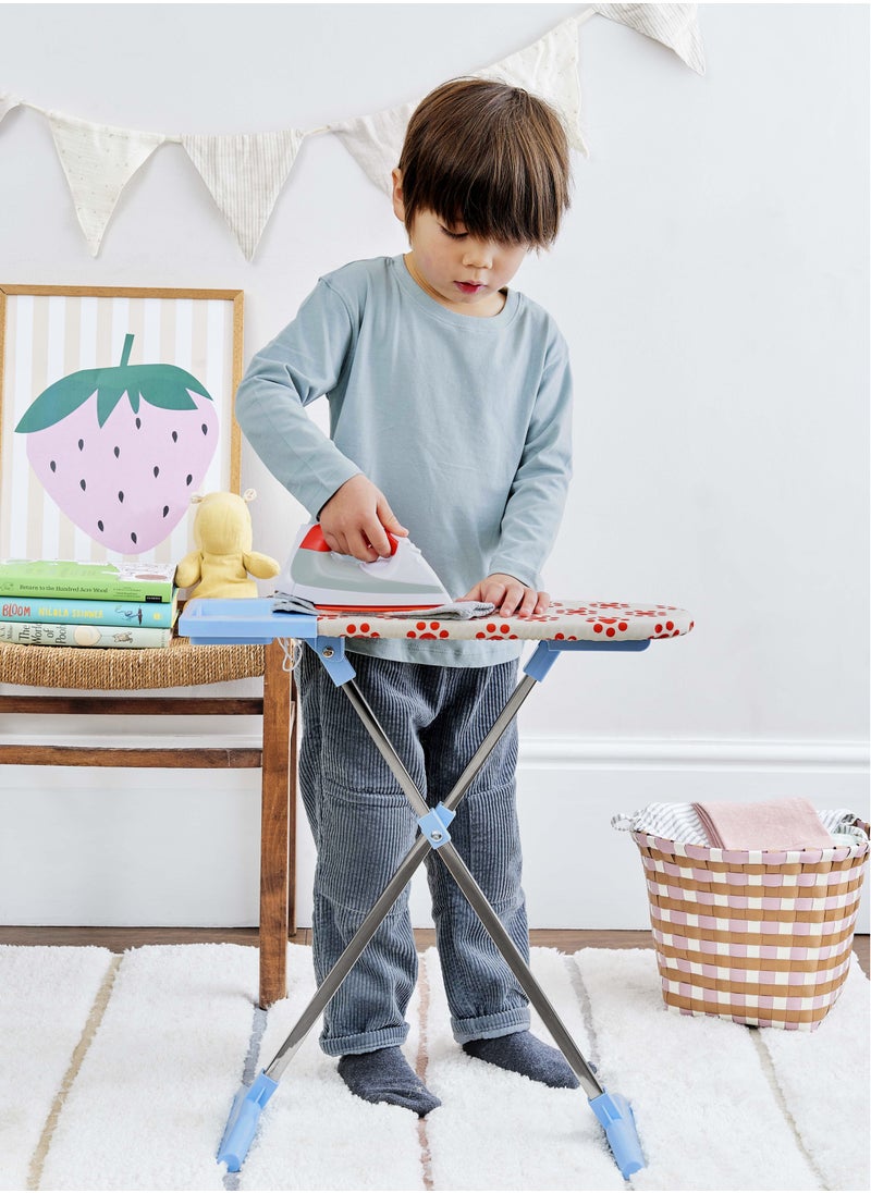 CASDON - Ironing Set: Toy Ironing Board And Iron With Folding Clothes Airer And Hangers, For Children Aged 3+ - Image 1