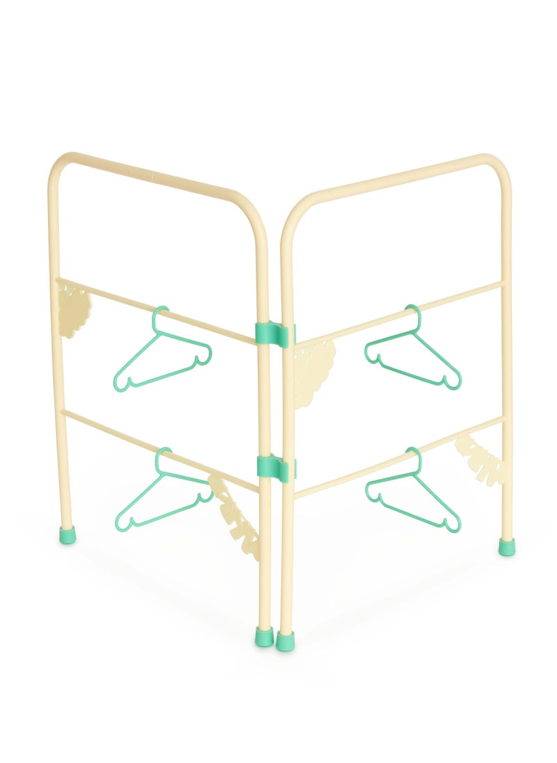 CASDON - Ironing Set: Toy Ironing Board And Iron With Folding Clothes Airer And Hangers, For Children Aged 3+ - Image 1