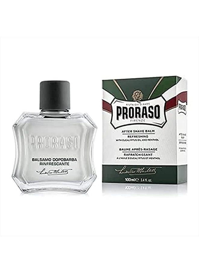 proraso - After Shave Balm for Men, Refreshing and Toning Moisturizer with Menthol and Eucalyptus Oil, 3.4 Fl Oz - Image 1