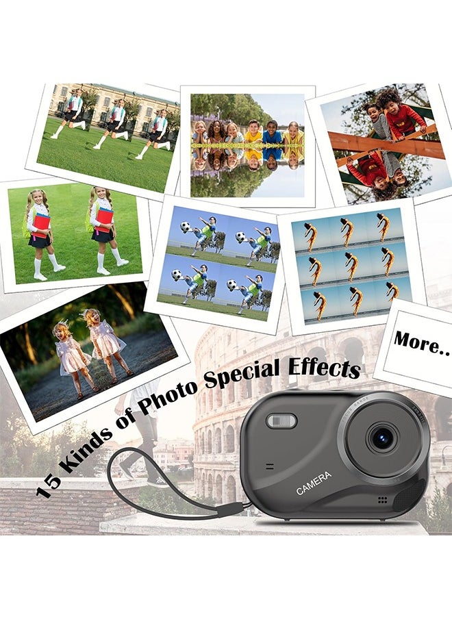 Generic Digital Camera for Kids, 48MP Autofocus Point and Shoot Anti-Shake Camera with 16X Zoom, 2K UHD Video Camera, 32GB Card, Portable Compact Vlogging Camera for Kids Girls Boys  - Image 4