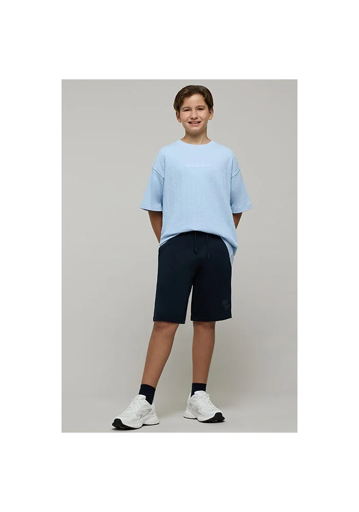 R&b Embroidered T-Shirt with Crew Neck and Short Sleeves