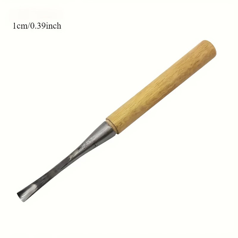 Hand Forged 45 Steel Wood Carving Chisels 0.78in Comfort Wood Handle Durable - Image 5