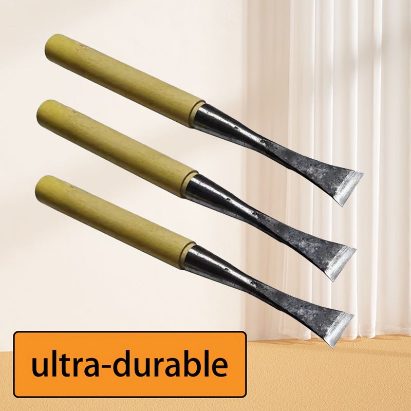 Hand Forged 45 Steel Wood Carving Chisels 0.78in Comfort Wood Handle Durable - Image 2