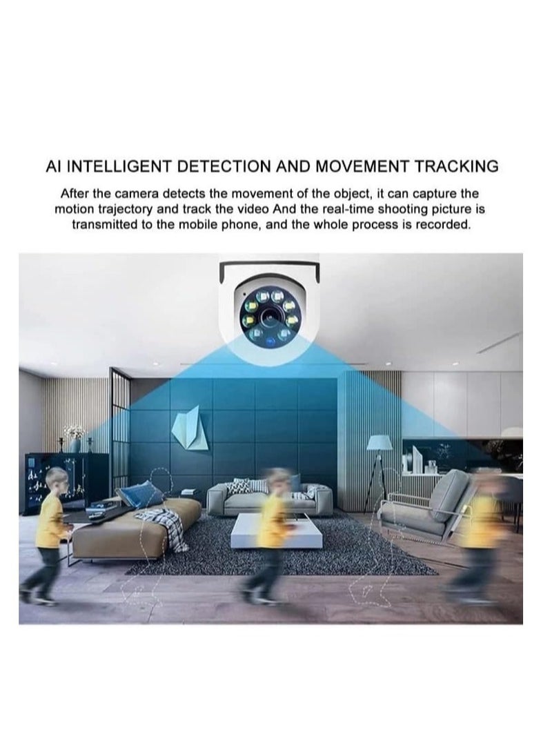 Generic - "2-Pack 1080P Light Bulb Security Cameras - 2.4GHz & 5G WiFi, E27 Socket, 360° Indoor/Outdoor Home Security with Full-Color Day and Night Vision" - Image 1