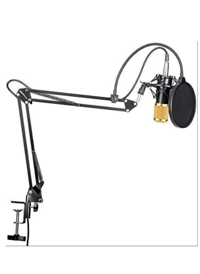 ELTRAZONE Microphone,Live Sound Card & BM800 Suspension Microphone Kit Broadcasting Recording Condenser Microphone Set Intelligent Volume Audio Mixer Sound Card for Computer PC Live Sound  - Image 3