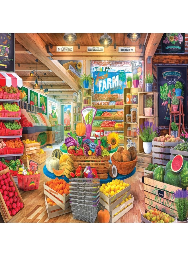 Rose Art - My Happy Place - Organic Fresh Market - 750 Piece Jigsaw Puzzle for Adults - Image 1