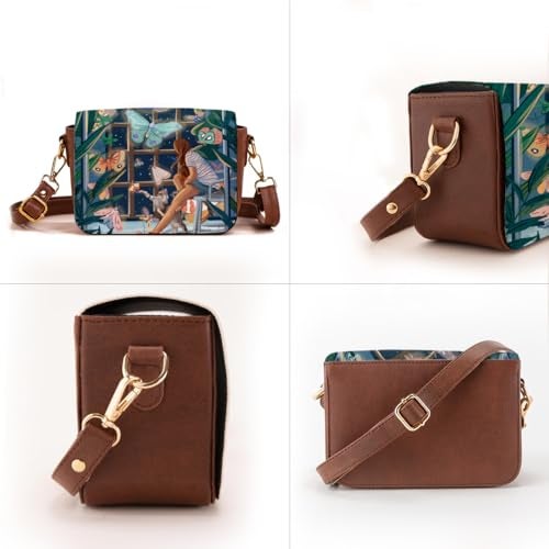 Kalankit Shoulder Bag for Woman | Vegan Leather Sling Bags for Women | Compact Crossbody Purse, Stylish Side Sling Bag & Gift for Woman| Night Magic - Image 4