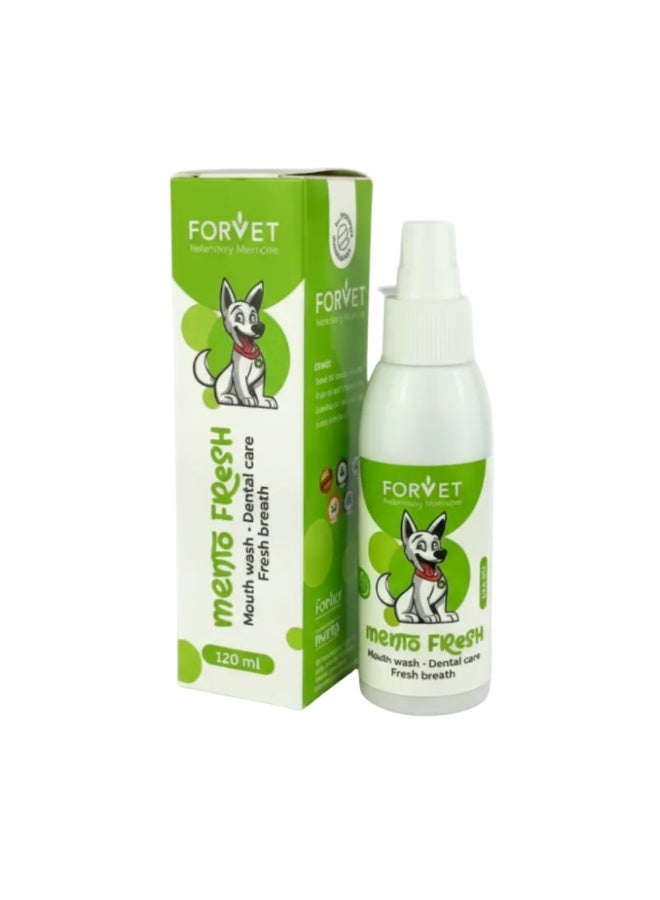 Forvet FOR VET Mento Fresh Oral Care Mouth Spray for Dogs & Cats 125 ml From Varmacy - Image 1