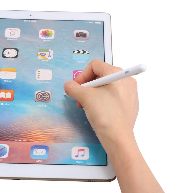 Active Stylus Pen: White Fine Nib, Side Button Control, LED Status Indicator - 20 Hours Working Time, Matte Finish Body for iPad Pro, iPad Air, iPad Mini, Tablet Drawing Writing - Image 4