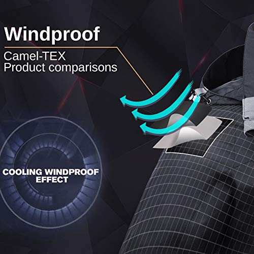 CAMEL CROWN Women's Ski Jacket Waterproof 3 in 1 Winter Jacket Windproof Warm Fleece Hooded Snowboard Mountain Snow Coat - Image 5