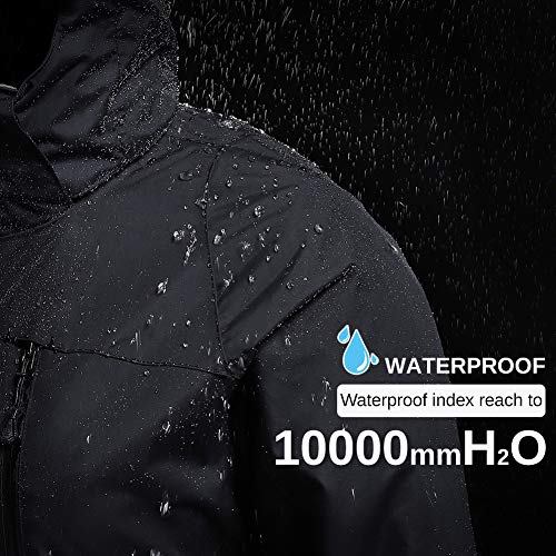 CAMEL CROWN Women's Ski Jacket Waterproof 3 in 1 Winter Jacket Windproof Warm Fleece Hooded Snowboard Mountain Snow Coat - Image 4