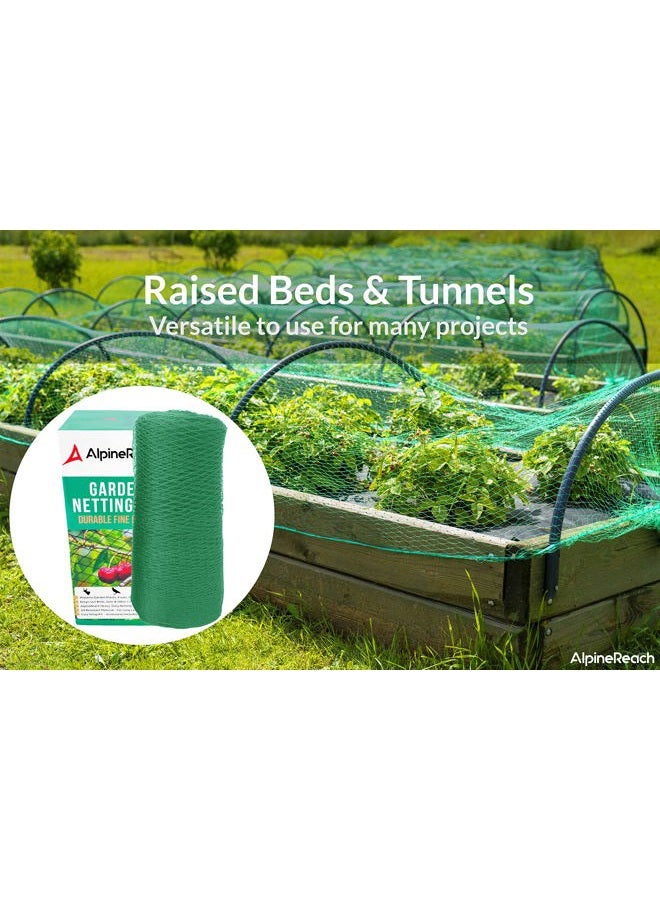 AlpineReach Garden Kit 2m x 20m Protect Plants Fruits Flowers Trees-Green Woven Mesh Heavy Duty-Stretch Fencing Durable Net with Cable Ties Fine Cover Gift Box Stops Birds Deer Animals - Image 4