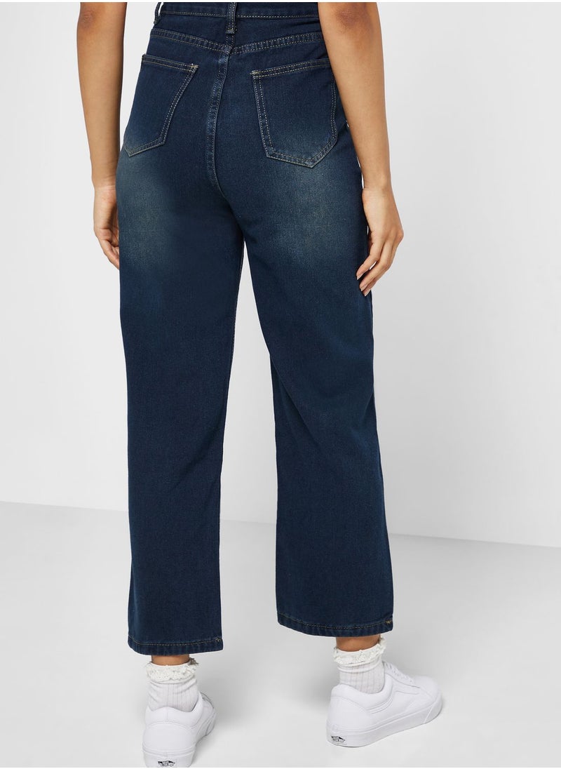 Ginger - Pocket Detail Loose Fit Jeans - Image 1