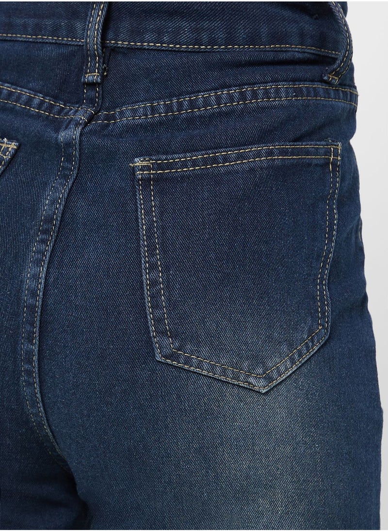 Ginger - Pocket Detail Loose Fit Jeans - Image 1