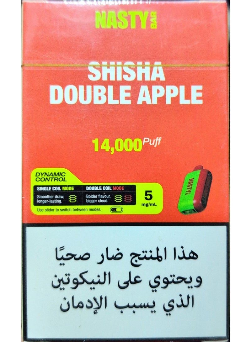 Shisha Double Apple 14000 Puffs 5mg Disposable Pods Vape - view 2