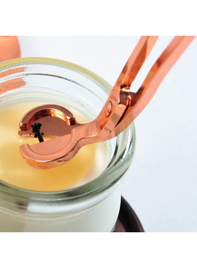 نيبمينينت أداة تشذيب فتيل الشمع من 3 قطع ذهبي وردي - Image 4