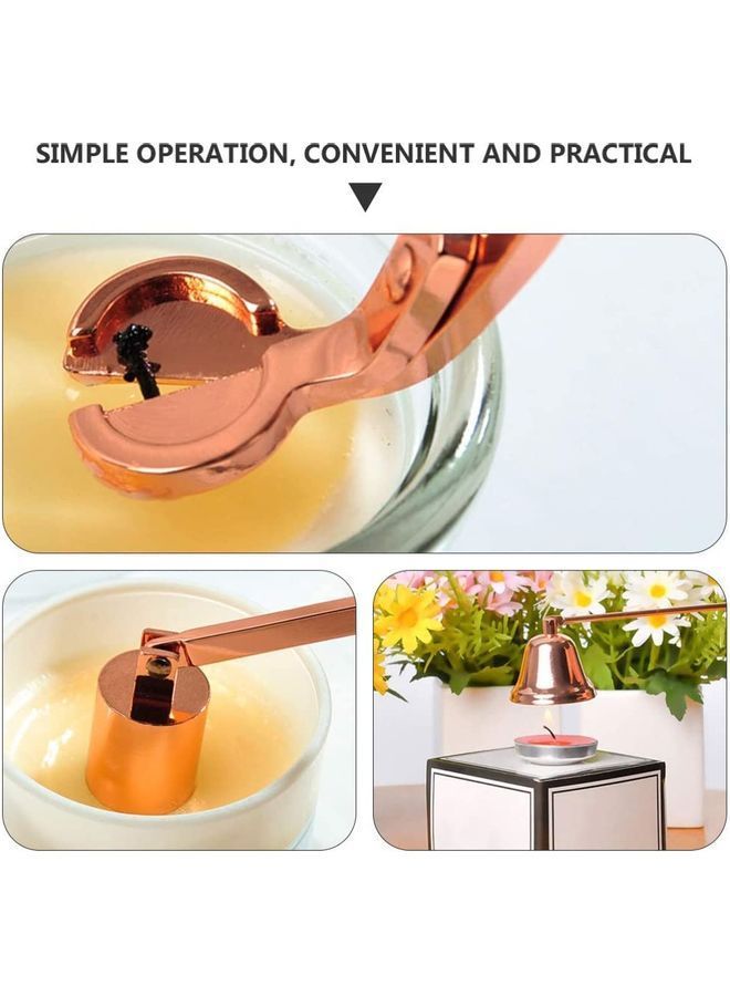 نيبمينينت أداة تشذيب فتيل الشمع من 3 قطع ذهبي وردي - Image 2