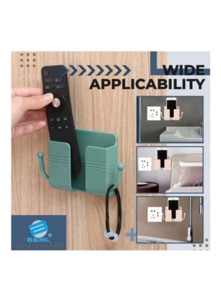 ACLIX Wall Mount Phone Holder Stand Multi Purpose Phone Charging Dock With Adhesive Green - Image 3