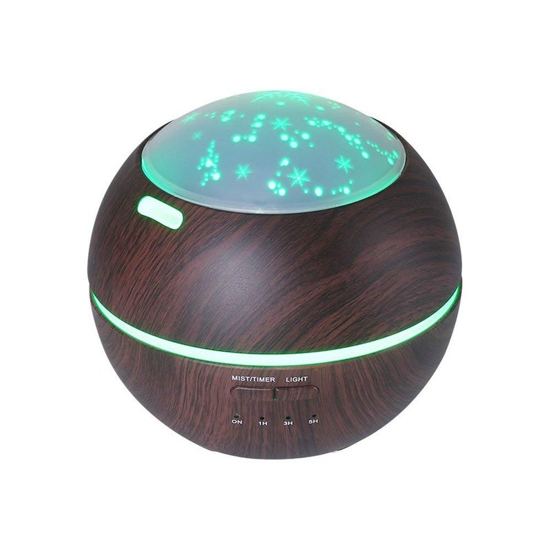 Mabron Mabron Amazing 15 Years Warranty Mini 7 Color LED Lights Changing Humidifier 150ML Fragrance Wood Grain Waterless Auto ShutOff for Bedroom Kids Room Office Decoration_M52 - Image 1