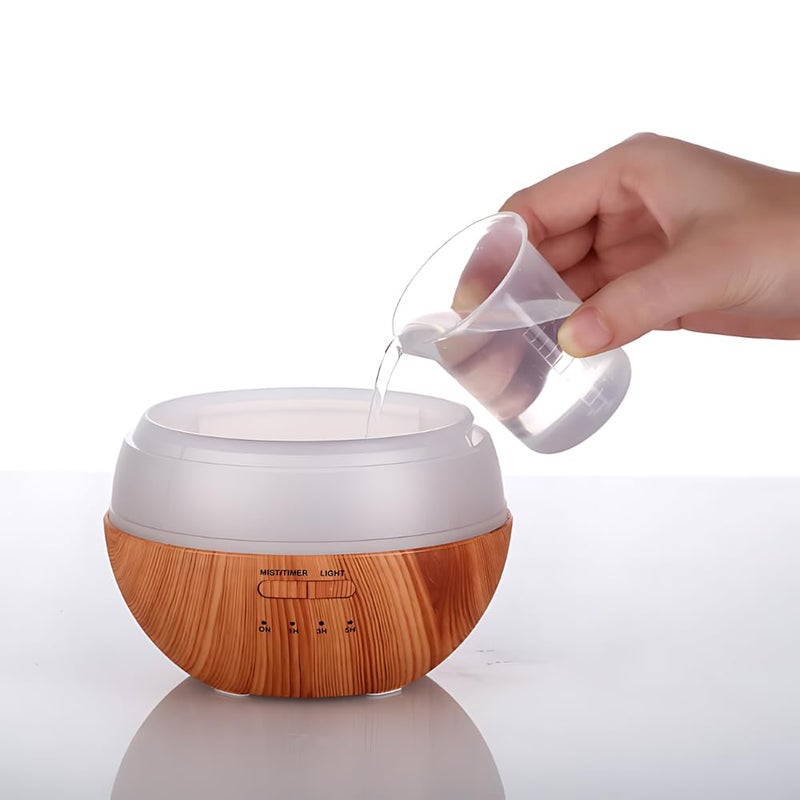 Mabron Mabron Amazing 15 Years Warranty Mini 7 Color LED Lights Changing Humidifier 150ML Fragrance Wood Grain Waterless Auto ShutOff for Bedroom Kids Room Office Decoration_M52 - Image 5