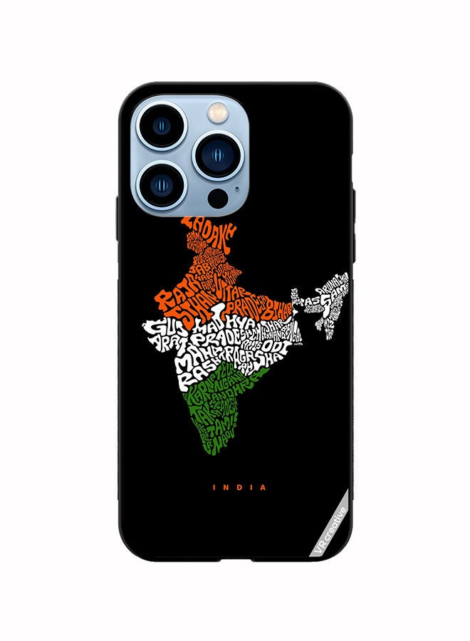 VR CREATIVE Protective Case Cover For Apple iPhone 14 Pro Max India Map With All Indian States Name Design Multicolour - Image 1