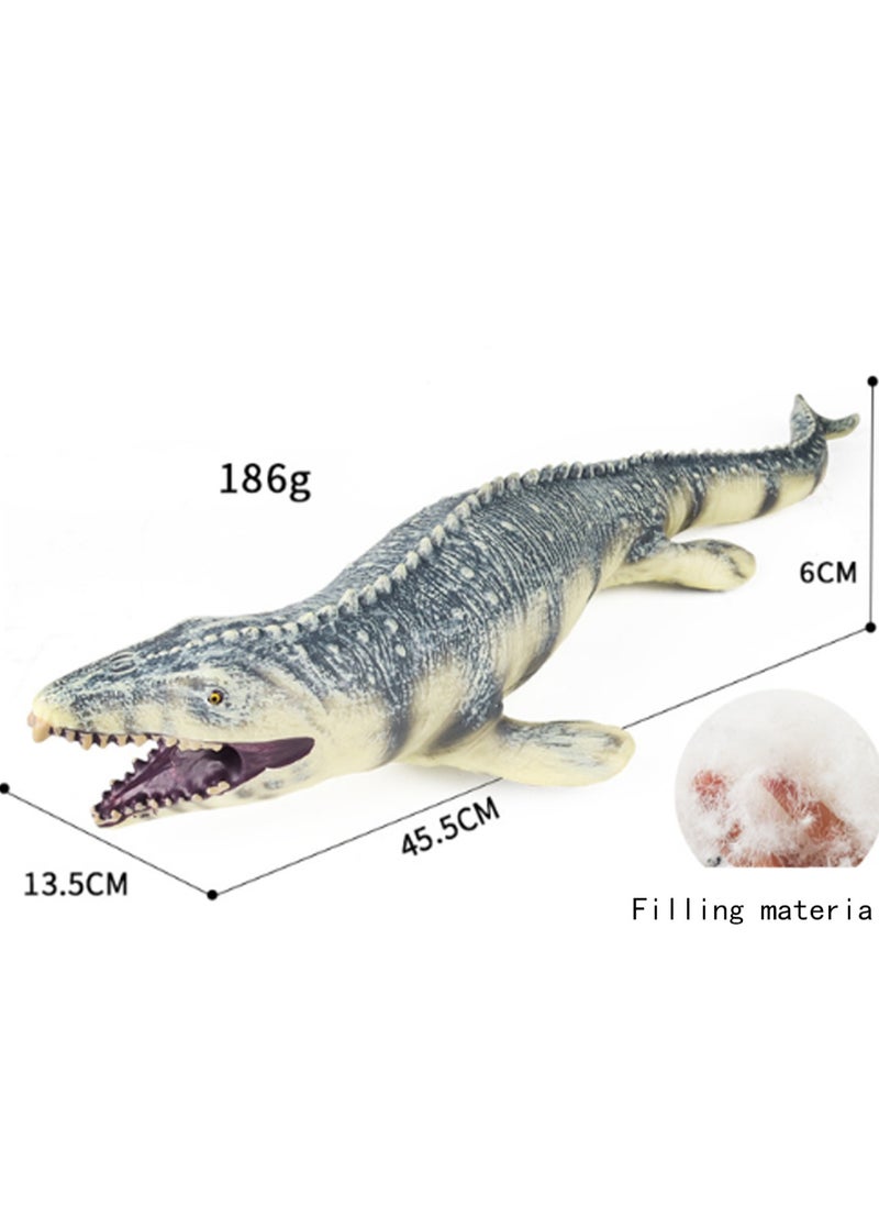 Generic - 18 Inch Stuffed Mosasaur, Realistic Deep Sea Monster Plastic Hand Painted Ocean Animal Model Doll, Perfect For Birthday Gifts, Party Favors, Kids Toys - Image 1