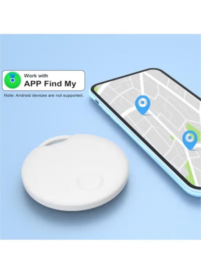 شابية مفتاح البحث عن الأشياء – أداة تتبع متوافقة مع خاصية البحث في iPhone، حماية من الفقدان للحقائب والأمتعة (أبيض) - Image 4