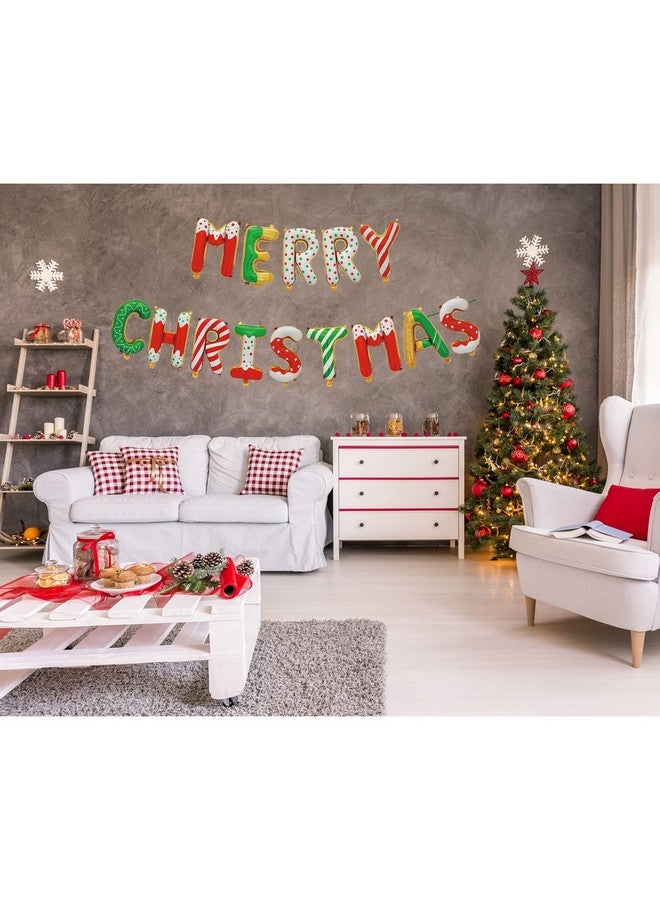 Tellpet Donut Merry Christmas Balloons Banner, Christmas Party Decorations - Image 3