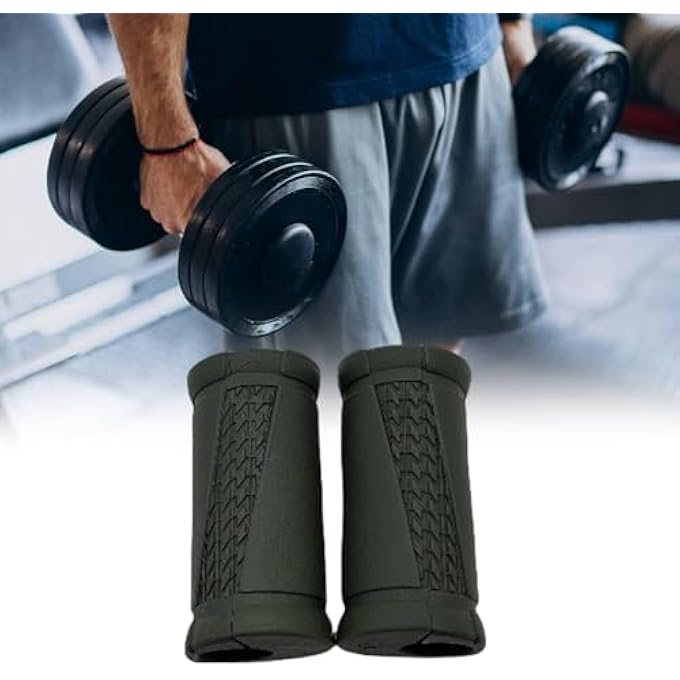 rayihni 2Pcs Dumbbell Grips,Resin Barbell Grips,Arm Strength Tool,Weightlifting Rod Grip,For Biceps Triceps Forearm Arm Training - Image 2
