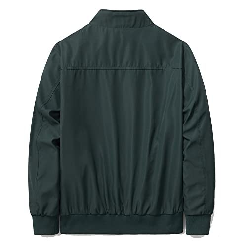 URBANFIND جاكيت جري للرجال من URBANFIND، رياضي غير رسمي، معطف خارجي، مقاس US L، أخضر - Image 2